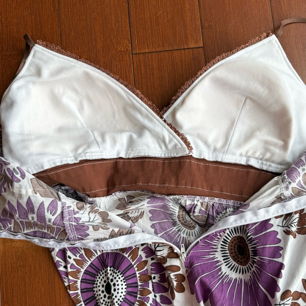 Floral Purple and Brown Ruby Rox Women's Dress Size 5 - Picture 4 of 10